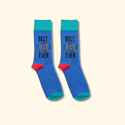 Funny Socks - "Best Dad Ever"