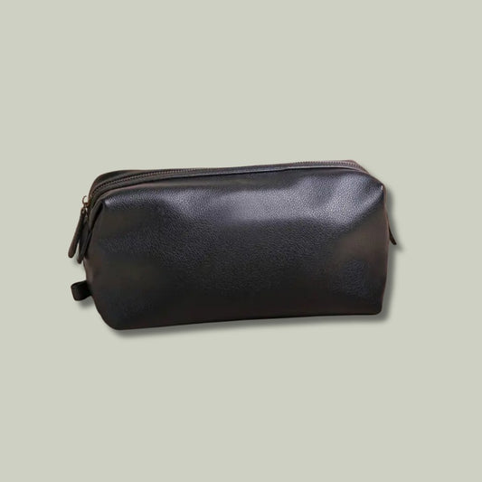 Leather toiletry bag