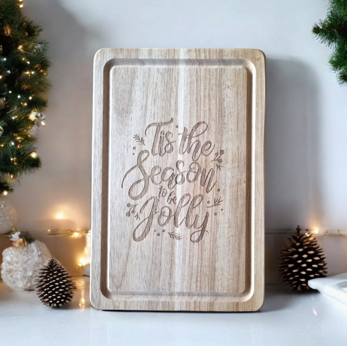 Cutting board as a Christmas gift - Festive motif