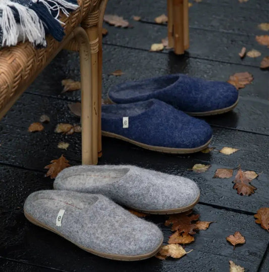 100% handmade slippers in real wool and leather