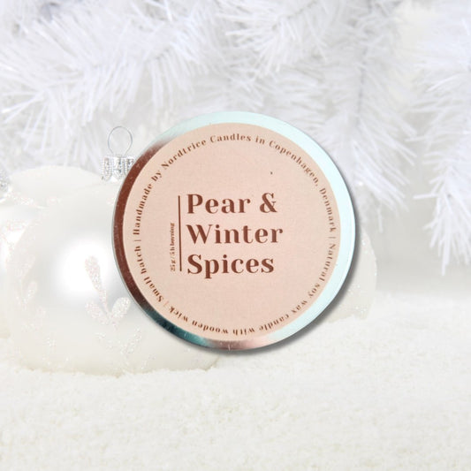 Scented candle - Pear & Winter spice